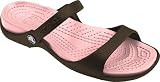 crocs Women's Cleo Slide,Chocolate/Cotton Candy,8 M