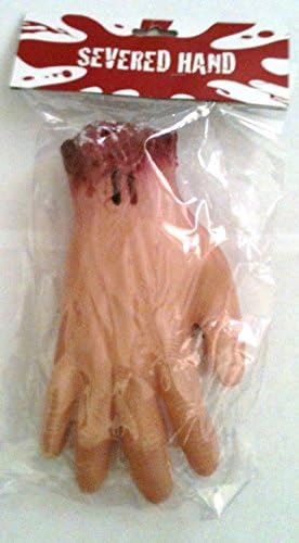 Severed 9" Hand 17" Foot Bundle Bloody Fake Body Parts Halloween Props