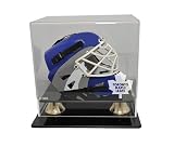Toronto Maple Leafs Hockey Mini Helmet Display Case, Horizontal View