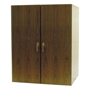 Vinotemp 230 2 Door Oak Wine Cooler Cabinet Wood Finish: Cherry Vinotemp 230 2 Door Oak Wine Cooler Cabinet Wood Finish: Cherry