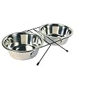 Eat-on-Feet Hunde Napf Set mit Halter, 1,8 l / &oslash; 20 cm