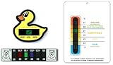Pack of Eco Nursery Room Thermometer, Duck Bath and Forehead Thermometers for Baby - check your heating costs