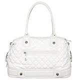 Chinese Laundry - CL by Laundry Large Quilted Satchel - White