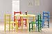 5 Pieces Set Multicolor Kid Table and Chairs