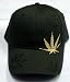 Marijuana Mary Jane Hat - Weed Ganja Leaf Pot Straw Green Adjustable Cap