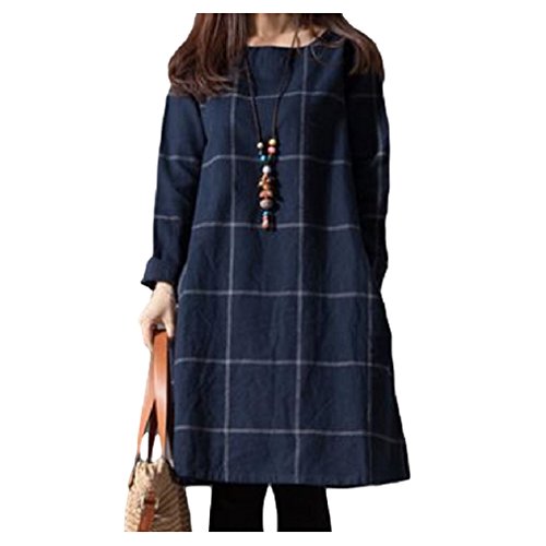 ナナコレクション Nana_Collection 2015 秋 すっぽり着れる ワンピ ひざ丈 ロング丈 格子 チェック柄 ゆる 質感あり Iライン Aライン 楽ちん マタニティ 女性 ワンピース チュニック