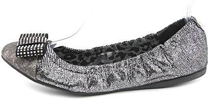 G By Guess Flashy Womens Size 7 Silver Textile Ballet Flats Shoes