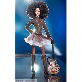 Hard Rock Cafe Barbie doll Gold Label + Collector Pin African American by 
