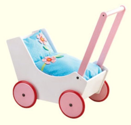 Childrens Toyshop  Third Party New : Haba Doll Pram Flowers