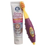 NUK Gerber Grins and Giggles Toddler Tooth and Gum Cleanser, 1.4 Ounce, Colors May Vary ~ NUK