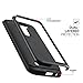 LG K10 Case, ATUS - Slim Dual Layers [ Shockproof ] Textured Pattern Grip Cover + Screen Protector and Stylus Pen (Black/Black)