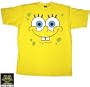 SpongeBob SquarePants BOB FACE Nickelodeon's Character American Animated Television Series Cartoon Movie Adult Yellow T-Shirt, Medium