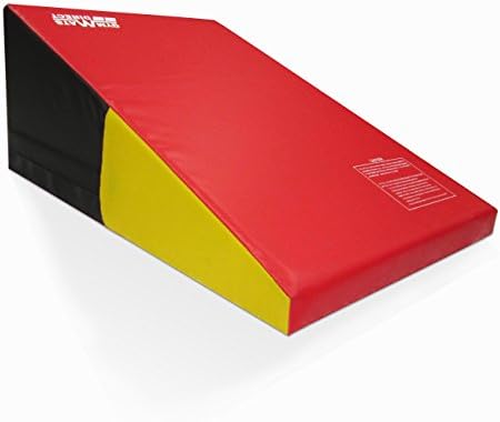 Greatgymats Non-folding Gymnastics Incline Cheese Wedge Skill Shape Tumbling Gym Mat Ramp, 15"x24"x33"