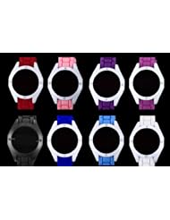 Youyoupifa Cool Style Black Dial White Silicone Band LED Wrist Watch£¨Unisex£©
