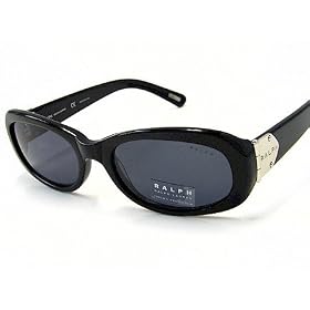 New Ralph Lauren RA5029 RA-5029 Shiny Black 501 87 Sunglasses Size: 52-18-135