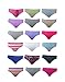 Sexy Basics Womens 12 Pack & 18 Pack Hi-Cut Panty Bikini Briefs | 100% Cotton Underwear