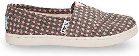 Tom's Youth Classic Grey Wool Dot Size 12.5