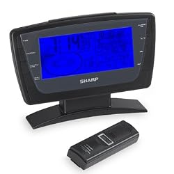 Sharp Atomic Wireless Weather Station with Outdoor Temperature Transmitter