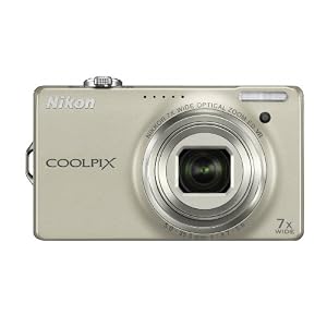 Nikon Coolpix S6000 14 MP Digital Camera with 7x Optical Vibration Reduction (VR) Zoom and 2.7-Inch LCD (Silver-primary)