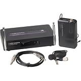 Audio technica Black High Quality Vhf Atw251 1750mhz Lapel Radio Microphone Consisting Of Atwt201 Body Pack Transmitter Atwr250 Receiver Atw829cw Lapel Condenser Microphone Power Supply And Carry Cas