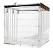 Nalgene 5317 Acrylic Desiccator Cabinet with Stainless Steel Latches and Hinge, 305mm Width x 305mm Height x 305mm Depth, Three Shelves