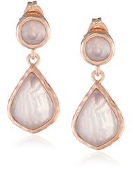 Hammered 18k Gold-Plated Sterling Silver Teardrop Earrings