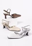 Satin Ankle Pumps