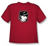 Ncis - Abby Heart Youth T-Shirt In Red, Size: Large, Color: Red Ncis - Abby Heart Youth T-Shirt In Red, Size: Large, Color: Red