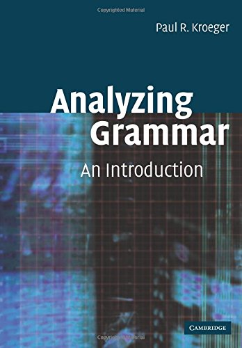 analyzing grammar an introduction cambridge textbooks in linguistics