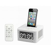DUSIEC HOT Alarm Clock Dock Charger FM Radio Speaker for iPhone 4G 3G 3GS 4S iPod Nano