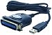 Produkt-Bild: Druckerkabel, USB-A auf 36-pol Centronics-Stecker