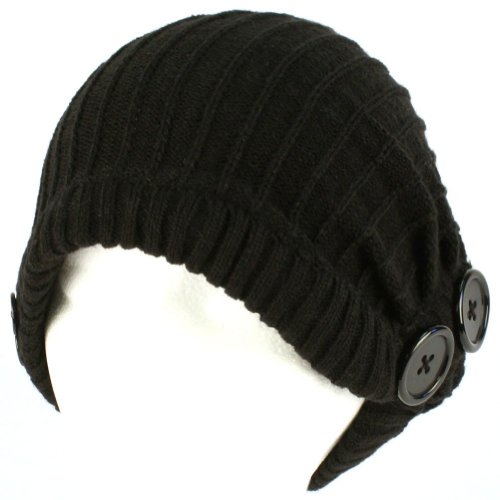 Best Price Oversized Super Soft Winter Slouchy Ribbed Knit Beanie Button Ski Hat for Women and Men