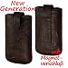 Produkt-Bild: **NEUE GENERATION MIT MAGNETVERSCHLU&szlig;** Bugatti Leather Unique tobocco / tobacco Tasche f&uuml;r Ihr Apple iphone 3G / 3GS / Apple iphone 4 / 4S / 4G inkl. dem Original YAYAGO Clean-Pad