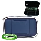 Garmin GPS Navigator NAVY BLUE accessory, protective hard-shell portable carrying case with carabiner clip for Garmin GPS Navigator nüvi 4.3-Inch widescreen+VG *LIVE*LAUGH*LOVE* Wrist Band
