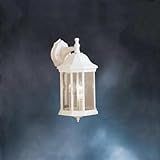 IMAGE OF Kichler Lighting 9777WH Chesapeake - Three Light Outdoor Wall Mount, White Finish with Clear Beveled Glass