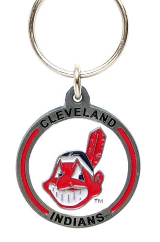Zinc MLB Team Logo Key Ring - Cleveland Indians