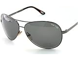 AUTHENTIC TOM FORD SUNGLASSES CHARLES TF35 TF 35 731 SOFT BLACK LENS & GUNMETAL FRAME SIZE 62-12-130
