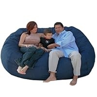7-feet Xx-large Denim Cozy Sac Foof Bean Bag Chair Love Seat