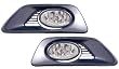 2001-2002 (01 02) Honda Accord Coupe Fog Light Assembly Full Kit (Lights, Trim, Wires, and Switch - complete set) - (2 Door Coupe Only) - One Pair (Both Driver and Passenger Sides) - DOT Certified Fog Light