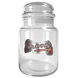 Atlanta Braves 31oz Glass Candy Jar - Primary Logo MLB Baseball