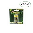 Perf Go Green #25005 9V Battery, 1-Pack, Packages (Pack of 24)