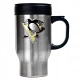 NHL Pittsburgh Penguins Stainless Steel Travel Mug - Primary Logo