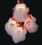Set of 10 Commercial Grade Jolly Santa Face Christmas Lights Green Wire #726125