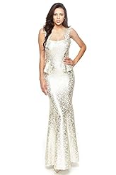 Brocade Peplum  Dress