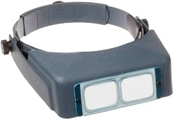 Donegan DA-7 OptiVisor Headband Magnifier, 2.75x Magnification, 6" Focal Length