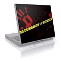 Crime Scene Design Skin Decal Sticker Cover for Laptop Notebook Computer - 15" x 12"