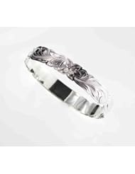 Hibiscus flower Scroll Bangle,w