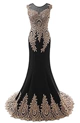 Chiffon Mermaid Beaded Applique Evening Dress/Prom Dress/Party Dress/Wedding Dress 