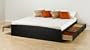 Prepac Sonoma King Platform Storage Bed, Black