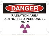10 x 14 Photo Realistic Danger Signs- Radiation Area